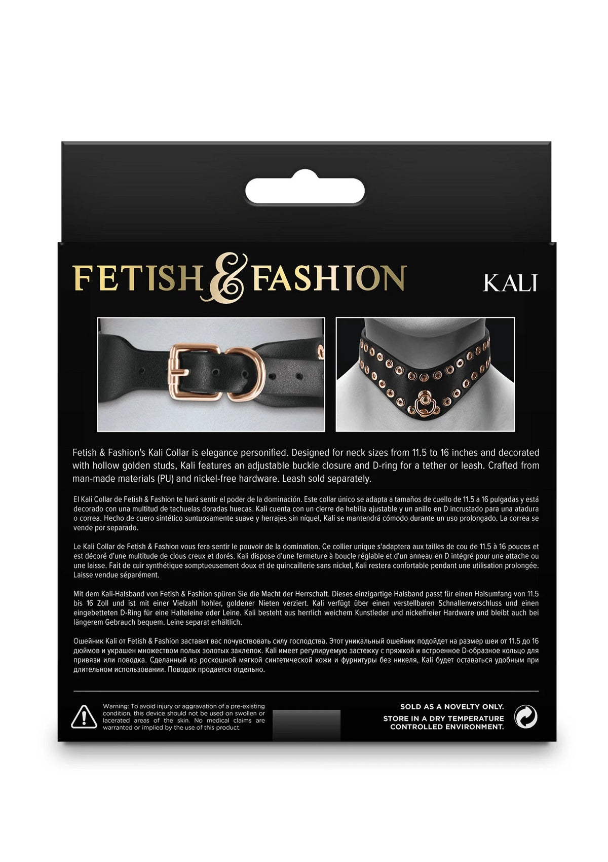 Bestel: Kali Collar by NS Novelties Fetish Fashion - bij Happytoys.nl, happytoys.be, Happytoys.ae: erotische sex webshop | liever Happy dan Easy ⭐⭐⭐⭐⭐