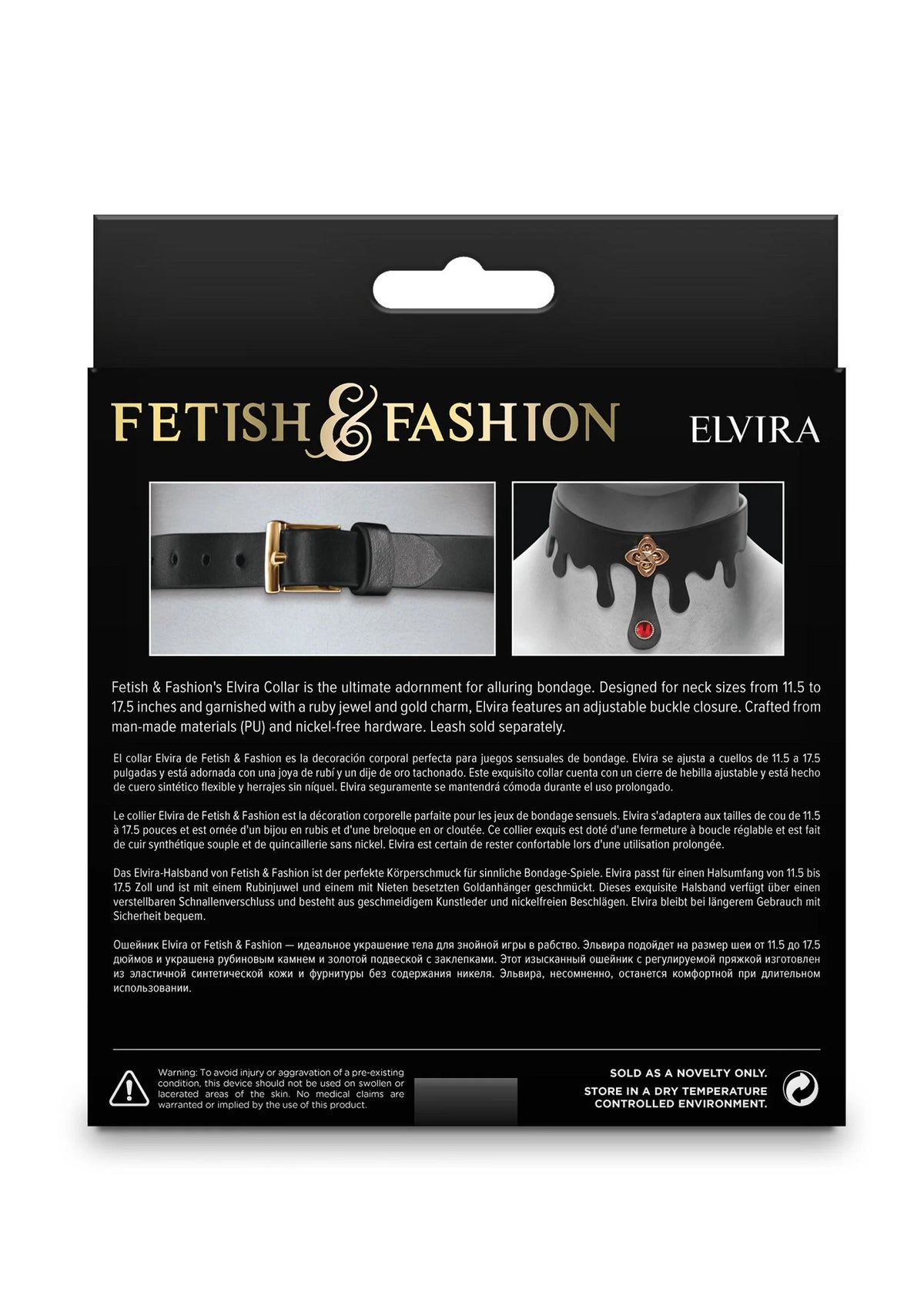 Bestel: Elvira Collar by NS Novelties - bij Happytoys.nl, happytoys.be, Happytoys.ae: erotische sex webshop | liever Happy dan Easy ⭐⭐⭐⭐⭐
