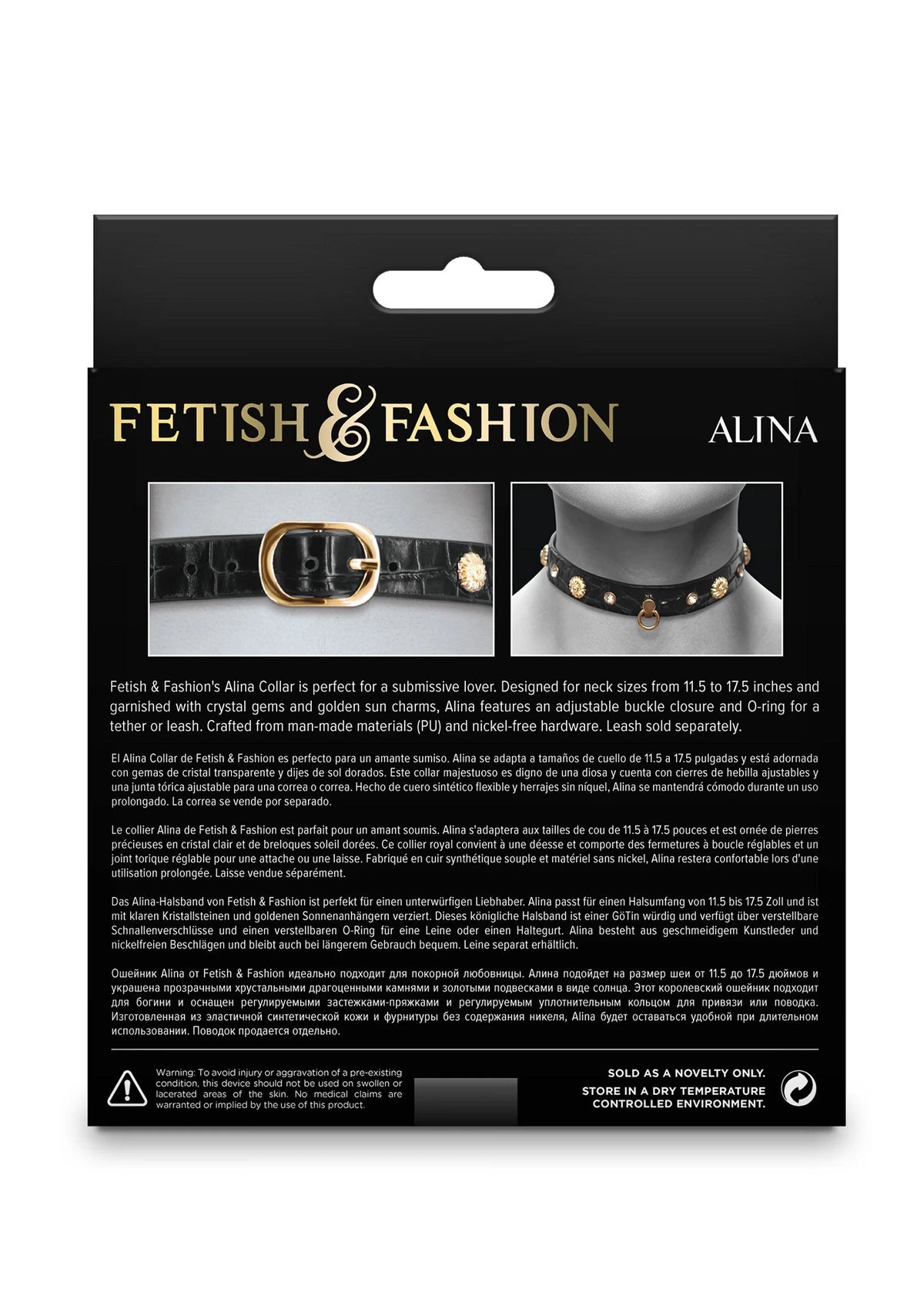 Bestel: Alina Collar by NS Novelties Fetish Fashion - bij Happytoys.nl, happytoys.be, Happytoys.ae: erotische sex webshop | liever Happy dan Easy ⭐⭐⭐⭐⭐