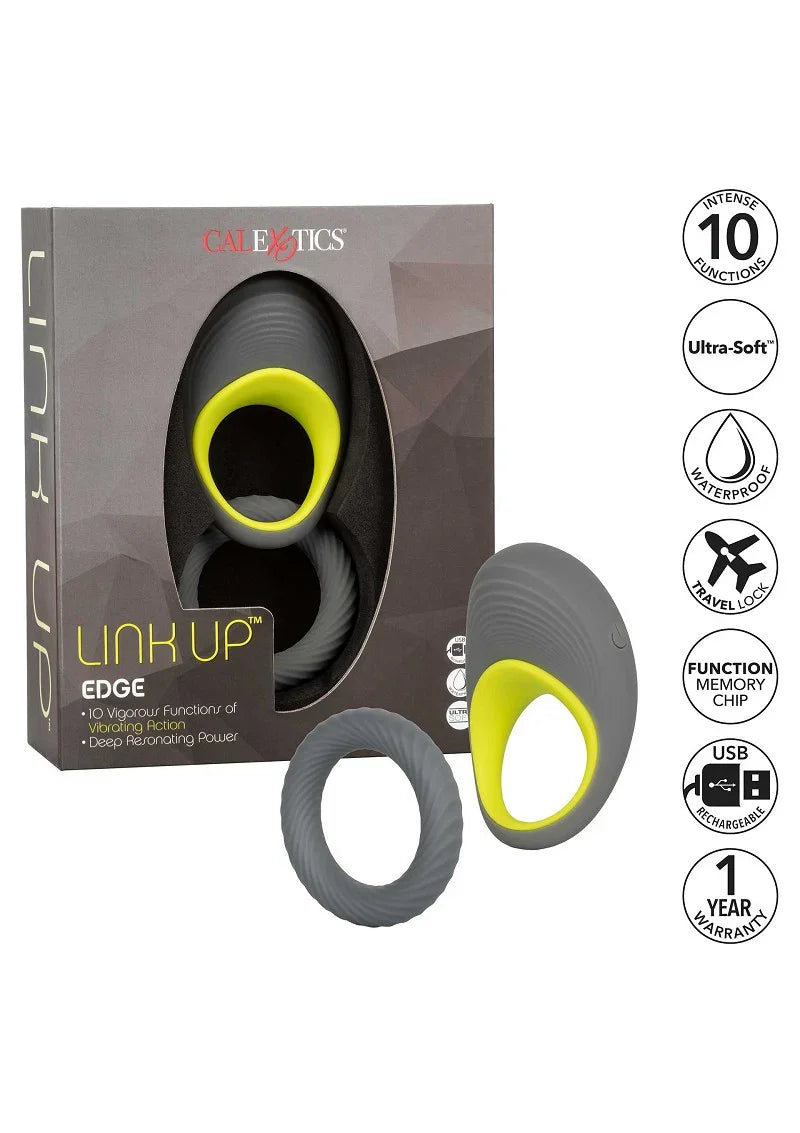 ♂ ☺2 CalExotics Link Up Edge cockring - Happytoys Sexshop: Toys for Feeling Happy & Easy 😊 - Discreet geleverd