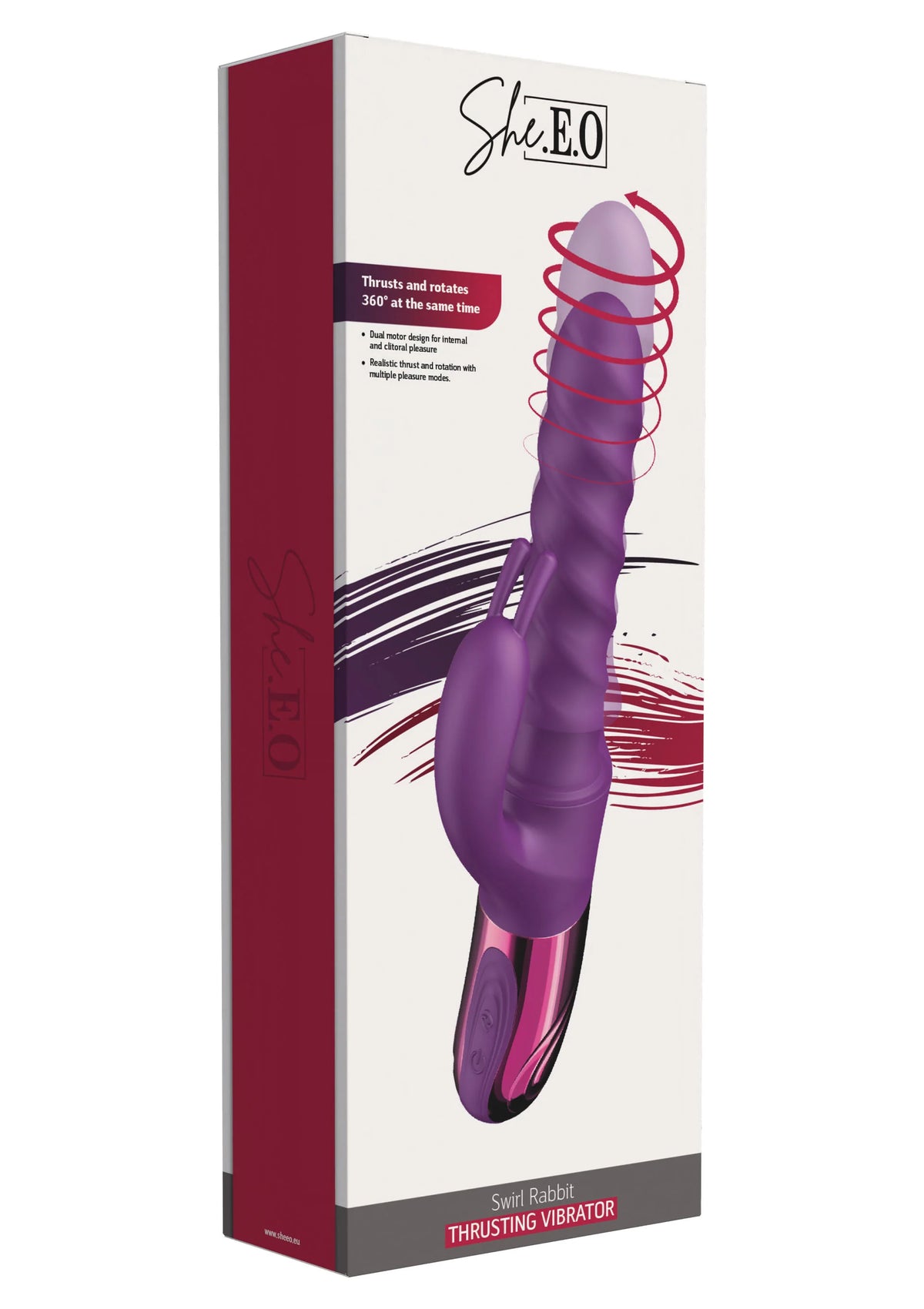 Bestel: Swirl Rabbit Vibrator by She.E.O. - bij Happytoys.nl, happytoys.be, Happytoys.ae: erotische sex webshop | liever Happy dan Easy ⭐⭐⭐⭐⭐