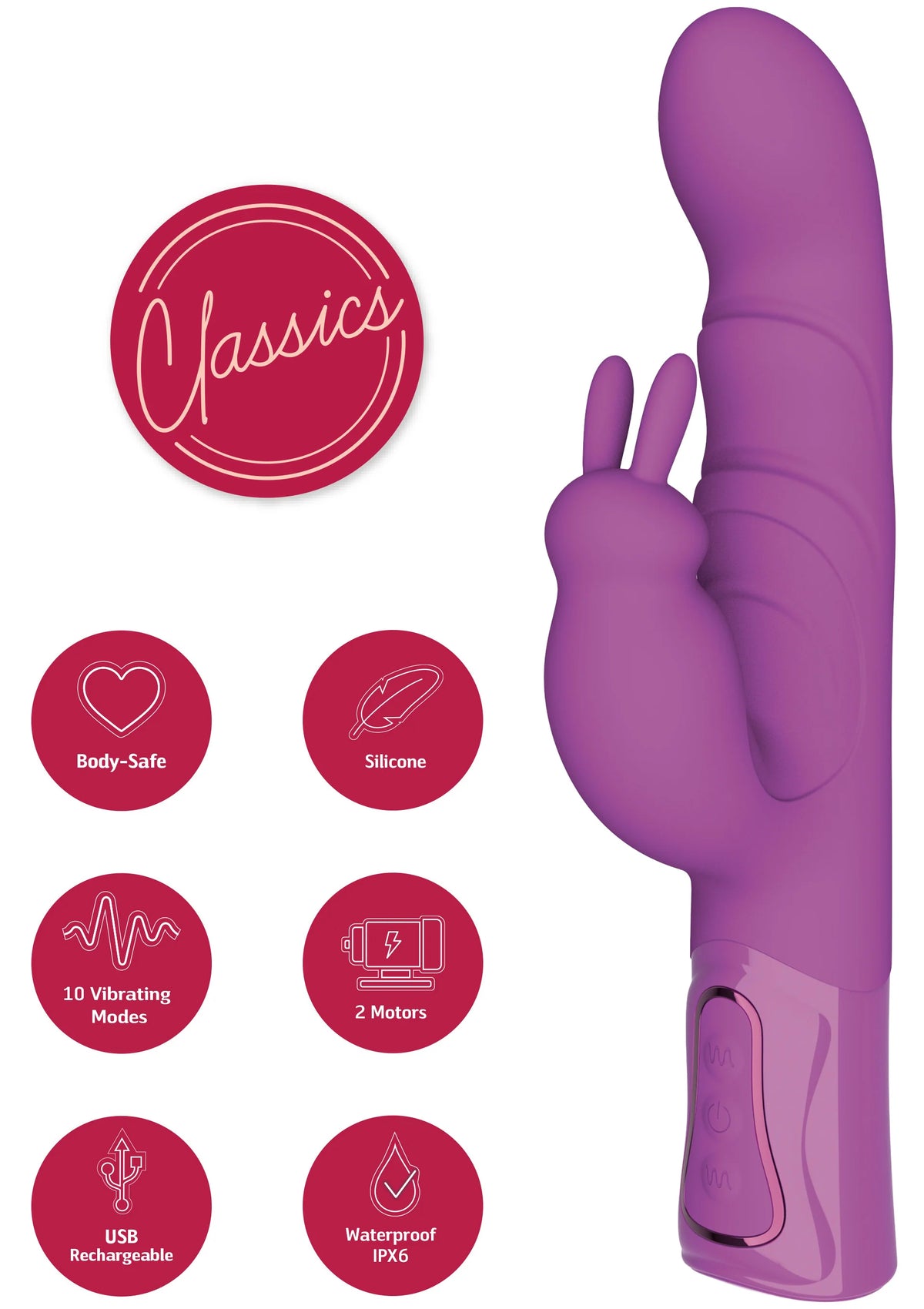 Bestel: Vibrating G - Spot Thick Rabbit Vibrator by She.E.O. - bij Happytoys.nl, happytoys.be, Happytoys.ae: erotische sex webshop | liever Happy dan Easy ⭐⭐⭐⭐⭐