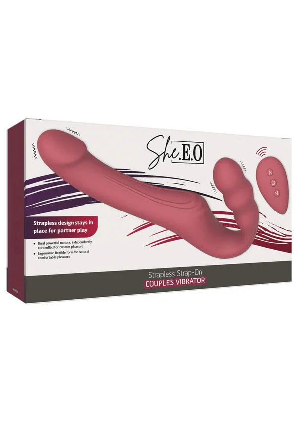 Bestel: Strapless Strap - On Vibrator by She. E.O. - bij Happytoys.nl, happytoys.be, Happytoys.ae: erotische sex webshop | liever Happy dan Easy ⭐⭐⭐⭐⭐