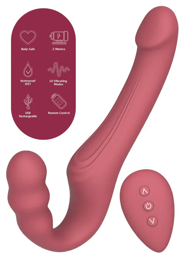 Bestel: Strapless Strap - On Vibrator by She. E.O. - bij Happytoys.nl, happytoys.be, Happytoys.ae: erotische sex webshop | liever Happy dan Easy ⭐⭐⭐⭐⭐