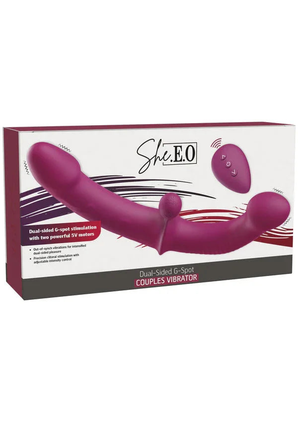 Bestel: Dual - Sided G - Spot Vibrator by She. E.O. - bij Happytoys.nl, happytoys.be, Happytoys.ae: erotische sex webshop | liever Happy dan Easy ⭐⭐⭐⭐⭐