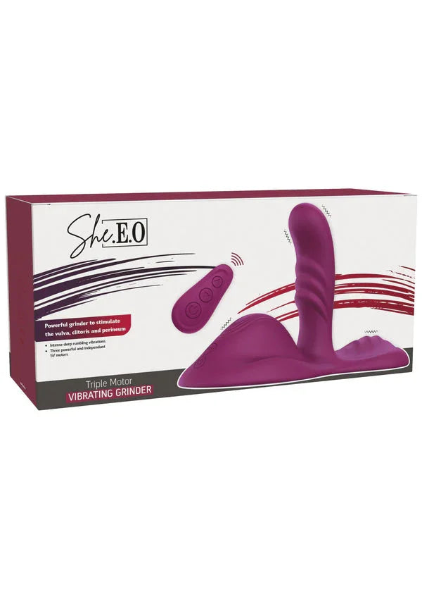 Bestel: Triple Motor Vibrating Grinder by She. E.O. - bij Happytoys.nl, happytoys.be, Happytoys.ae: erotische sex webshop | liever Happy dan Easy βββββ