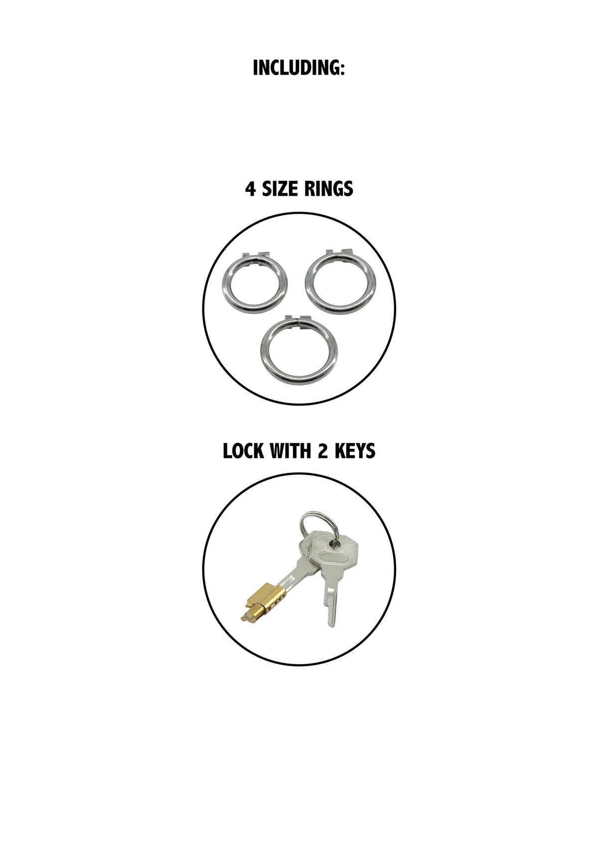 Bestel: Stainless Cock Vault X - Short by Hidden Desire - bij Happytoys.nl, happytoys.be, Happytoys.ae: erotische sex webshop | liever Happy dan Easy ⭐⭐⭐⭐⭐ - Default Title - 20362 - SILVER