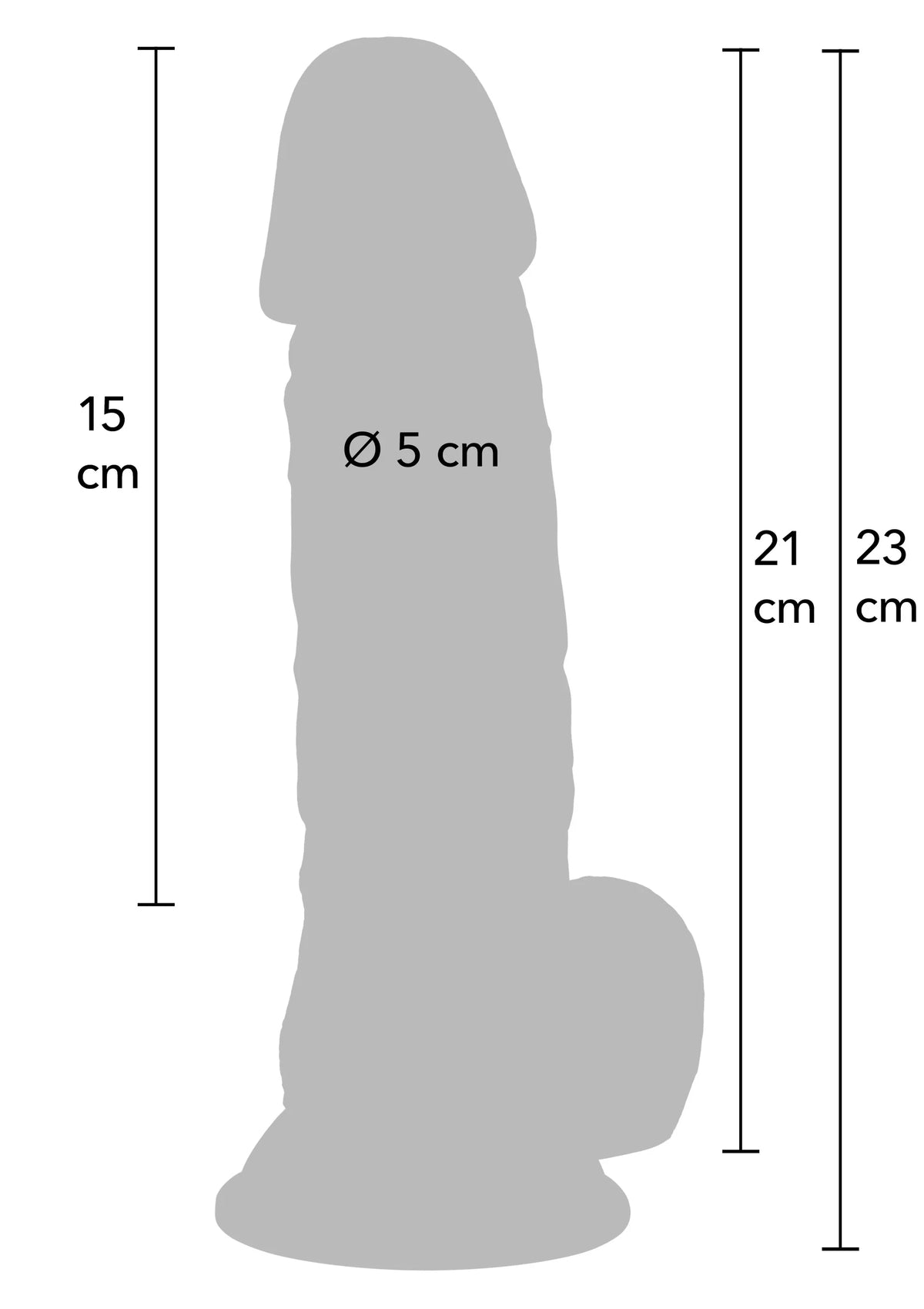 Bestel: Realistic Dildo PVC 21 cm by Hidden Desire - bij Happytoys.nl, happytoys.be, Happytoys.ae: erotische sex webshop | liever Happy dan Easy ⭐⭐⭐⭐⭐