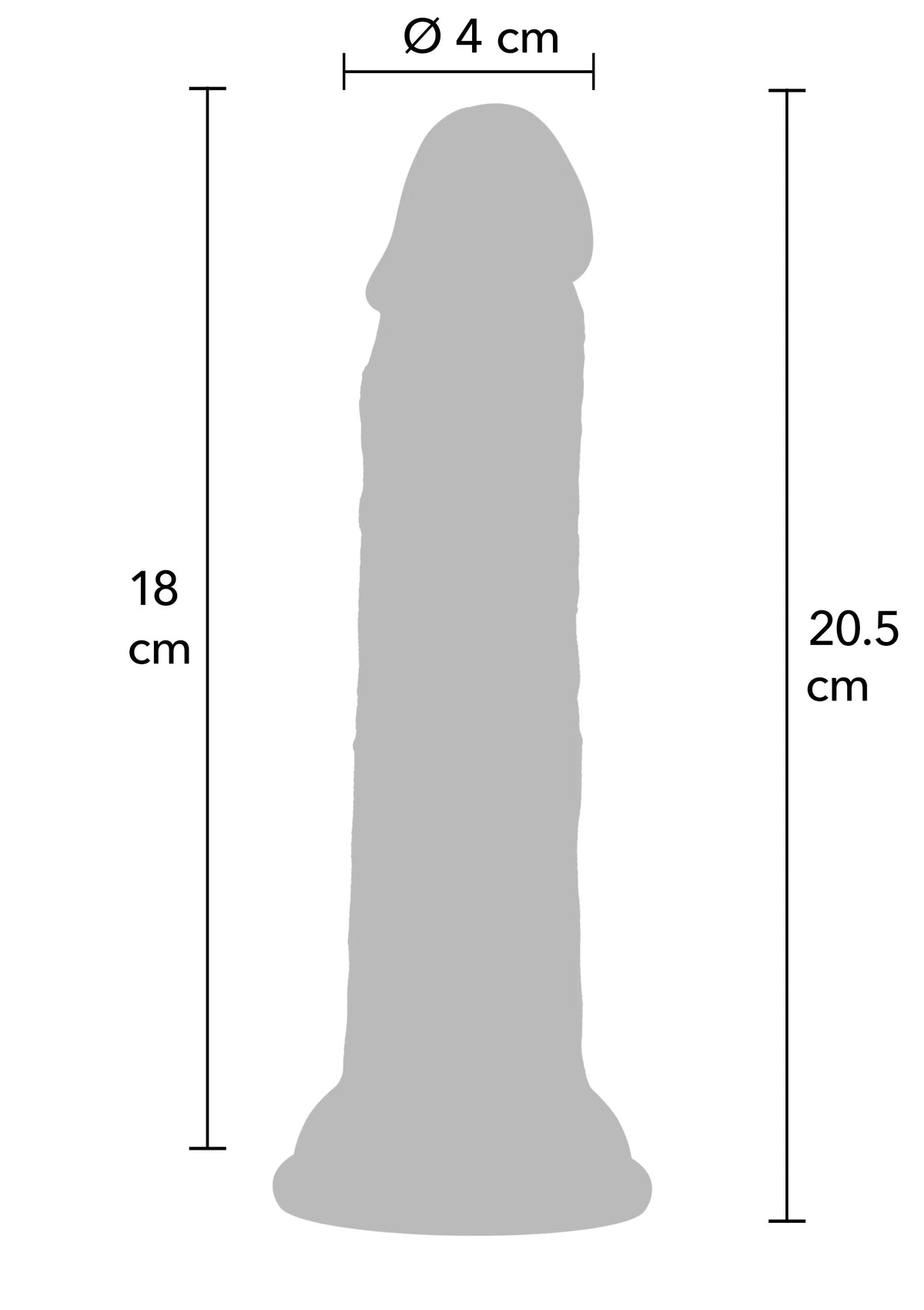 Bestel: Realistic Dong Liquid Silicone 20.5 cm By Hidden Desire - bij Happytoys.nl, happytoys.be, Happytoys.ae: erotische sex webshop | liever Happy dan Easy ⭐⭐⭐⭐⭐