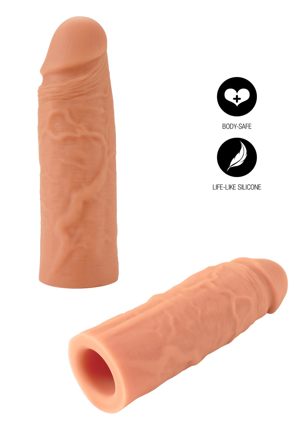 Bestel: Penis Sleeve Liquid Silicone 15 cm by Hidden Desire - bij Happytoys: de erotische sex webshop | liever Happy dan Easy ⭐⭐⭐⭐⭐