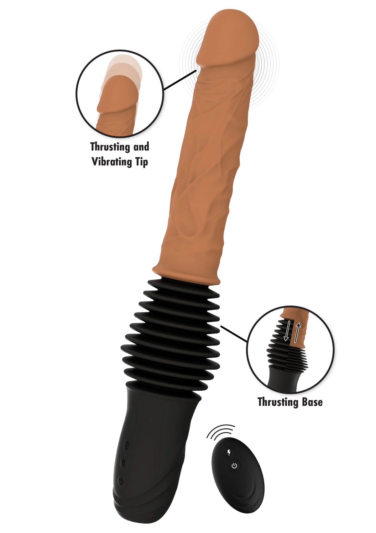 Bestel: Realistic Double Thrusting Vibrator by Hidden Desire Inferno - bij Happytoys.nl, happytoys.be, Happytoys.ae: erotische sex webshop | liever Happy dan Easy ⭐⭐⭐⭐⭐ - Default Title - 20791 - SKIN