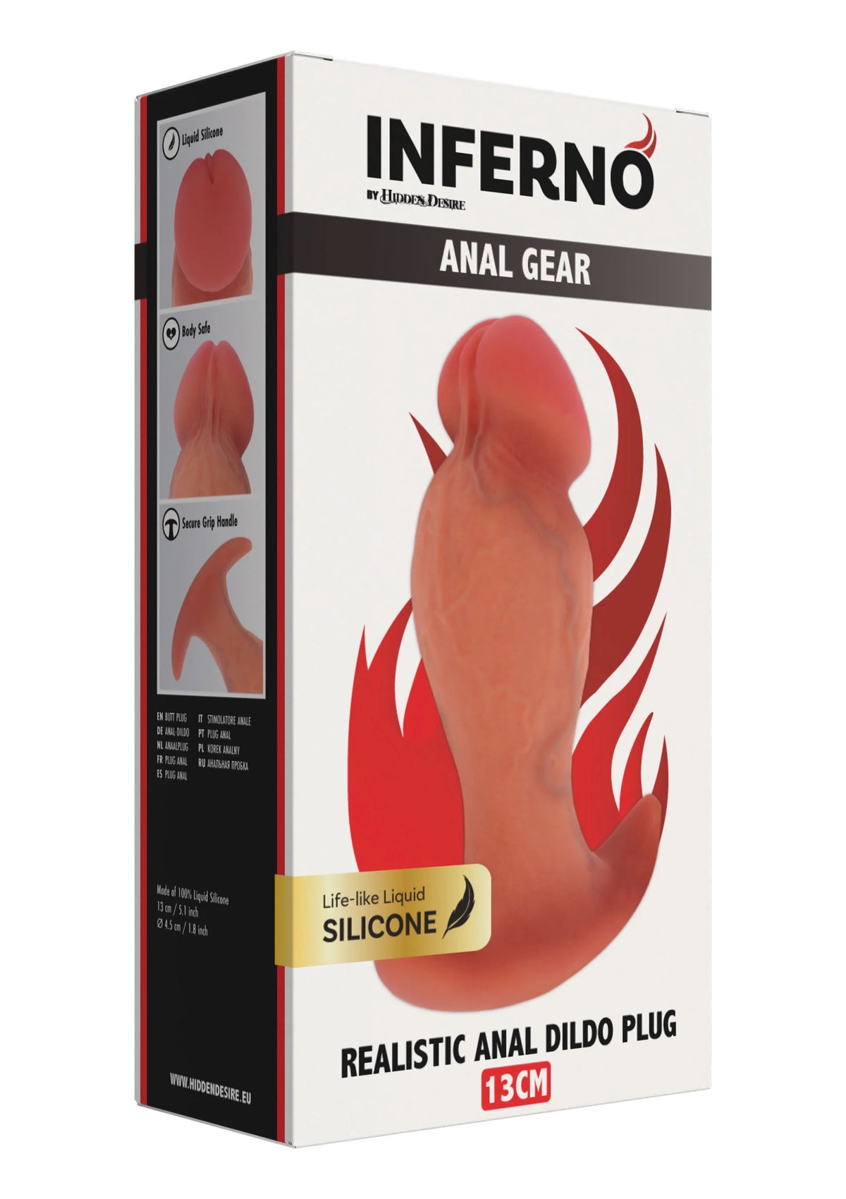 Bestel: Realistic Buttplug Liquid Silicone 13 cm by Hidden Desire - bij Happytoys.nl, happytoys.be, Happytoys.ae: erotische sex webshop | liever Happy dan Easy ⭐⭐⭐⭐⭐