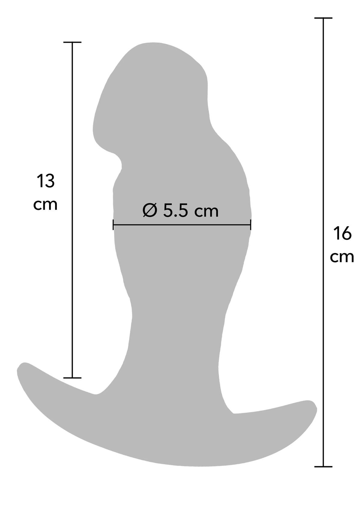 Bestel: Realistic Buttplug Liquid Silicone 16 cm by Hidden Desire - bij Happytoys.nl, happytoys.be, Happytoys.ae: erotische sex webshop | liever Happy dan Easy βββββ