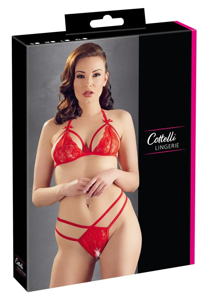 Lace Set red - Happytoys Sexshop: Toys for Feeling Happy & Easy 😊 - Discreet geleverd