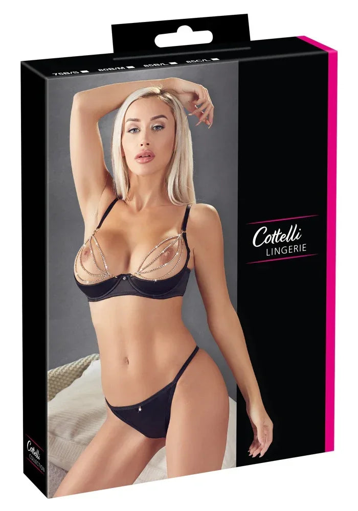 Shelf Bra and String - Happytoys Sexshop: online sex shop for Feeling Happy & Easy 😊 - Discreet geleverd