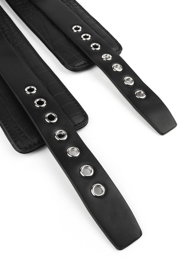 Croc-Embossed Wrist Cuffs by Feros Avanza