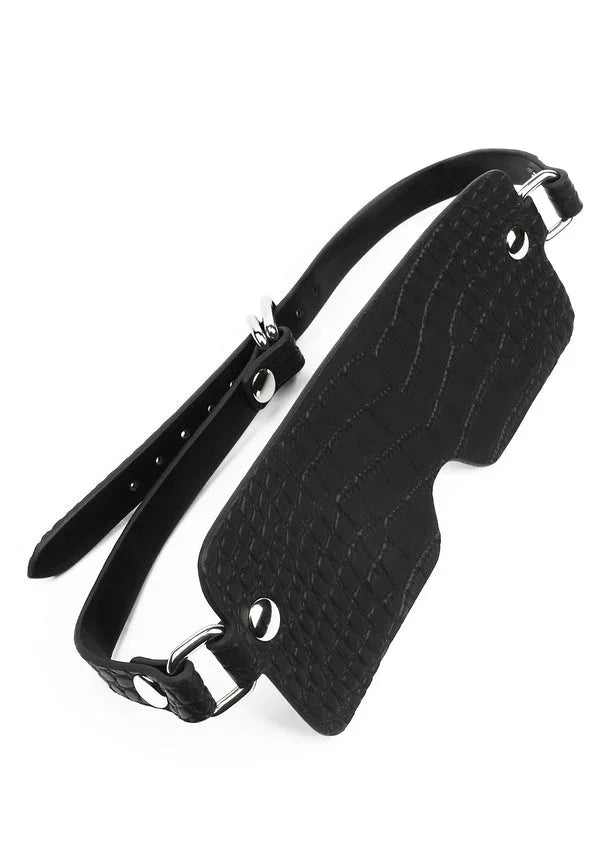 Bestel: Croc - Embossed Blindfold by Feros Avanza - bij Happytoys.nl, happytoys.be, Happytoys.ae: erotische sex webshop | liever Happy dan Easy ⭐⭐⭐⭐⭐