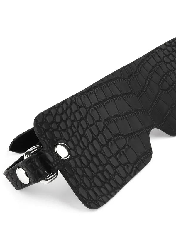 Bestel: Croc - Embossed Blindfold by Feros Avanza - bij Happytoys.nl, happytoys.be, Happytoys.ae: erotische sex webshop | liever Happy dan Easy ⭐⭐⭐⭐⭐