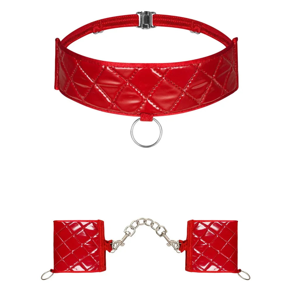 Hunteria cuff & choker - Happytoys Sexshop: Toys for Feeling Happy & Easy 😊 - Discreet geleverd