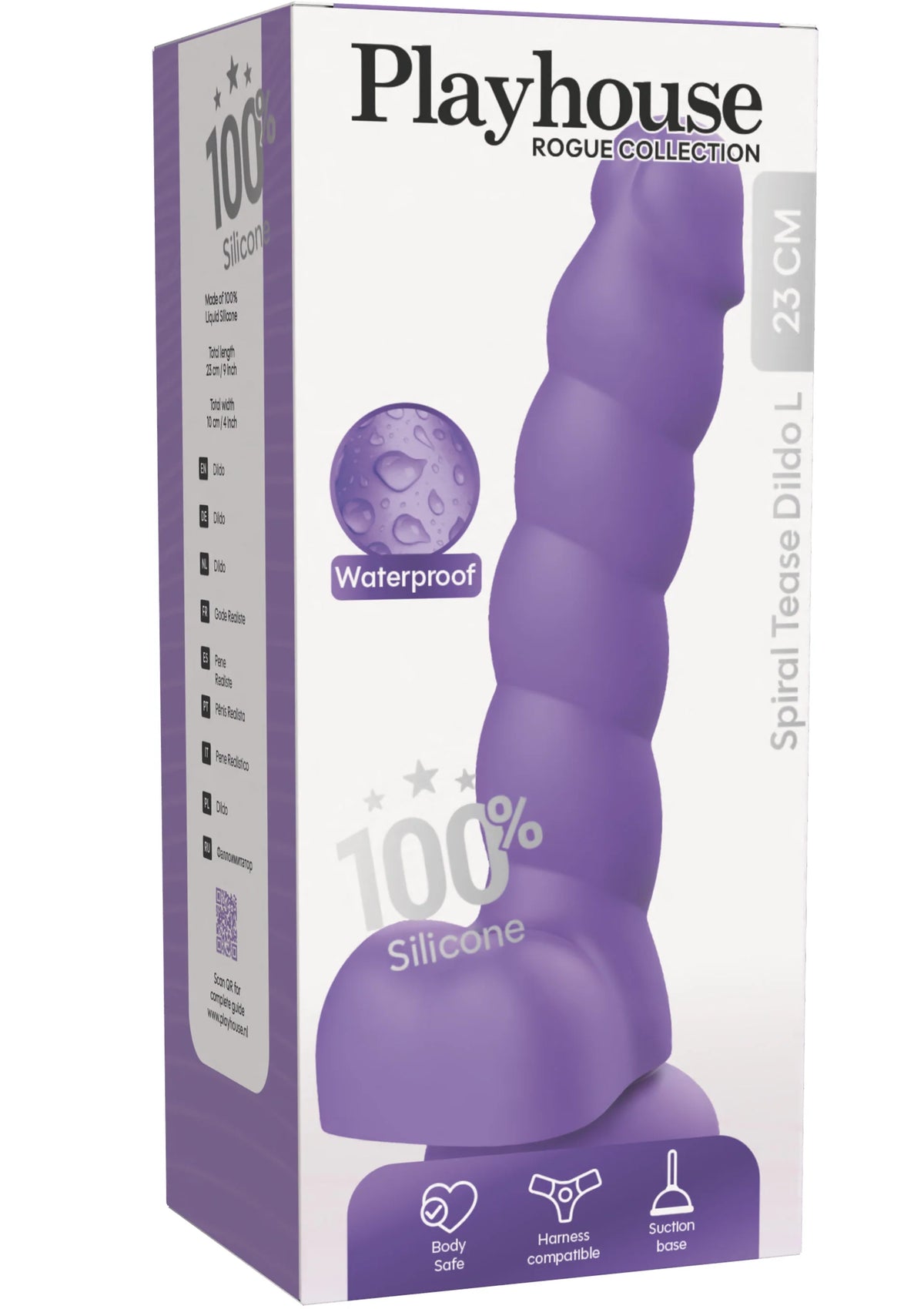 Bestel: Spiral Tease Dildo Silicone L by Playhouse Rogue - bij Happytoys.nl, happytoys.be, Happytoys.ae: erotische sex webshop | liever Happy dan Easy ⭐⭐⭐⭐⭐