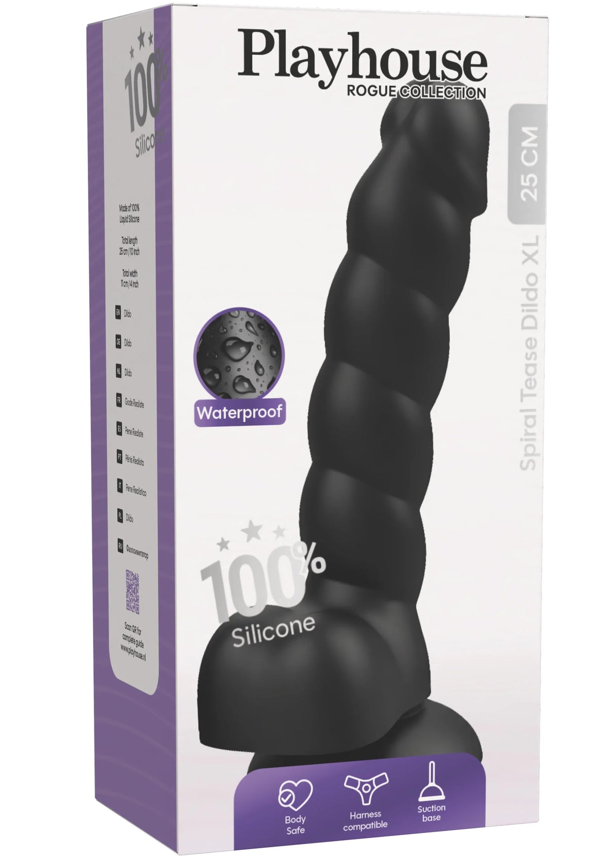 Bestel: Spiral Tease Dildo Silicone XL by Playhouse Rogue - vibrators bij Happytoys.nl, happytoys.be, Happytoys.ae: erotische sex webshop | liever Happy dan Easy ⭐⭐⭐⭐⭐