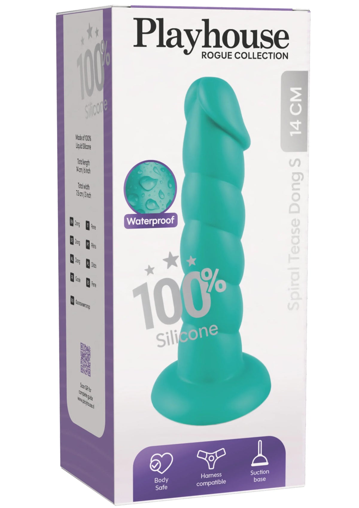 Bestel: Spiral Tease Dong Silicone S by Playhouse Rogue - dildo bij Happytoys.nl, happytoys.be, Happytoys.ae: erotische sex webshop | liever Happy dan Easy ⭐⭐⭐⭐⭐