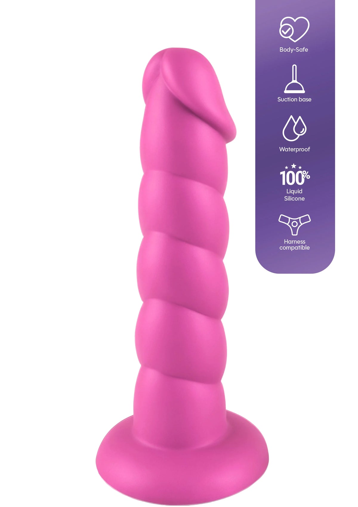 Bestel: Spiral Tease Dong Silicone M by Playhouse Rogue - dildo bij Happytoys.nl, happytoys.be, Happytoys.ae: erotische sex webshop | liever Happy dan Easy ⭐⭐⭐⭐⭐