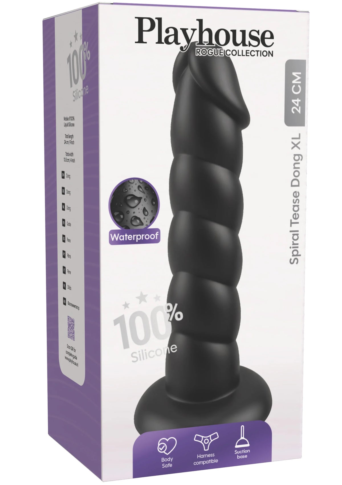 Bestel: Spiral Tease Dong Silicone XL by Playhouse Rogue - dildo bij Happytoys.nl, happytoys.be, Happytoys.ae: erotische sex webshop | liever Happy dan Easy ⭐⭐⭐⭐⭐