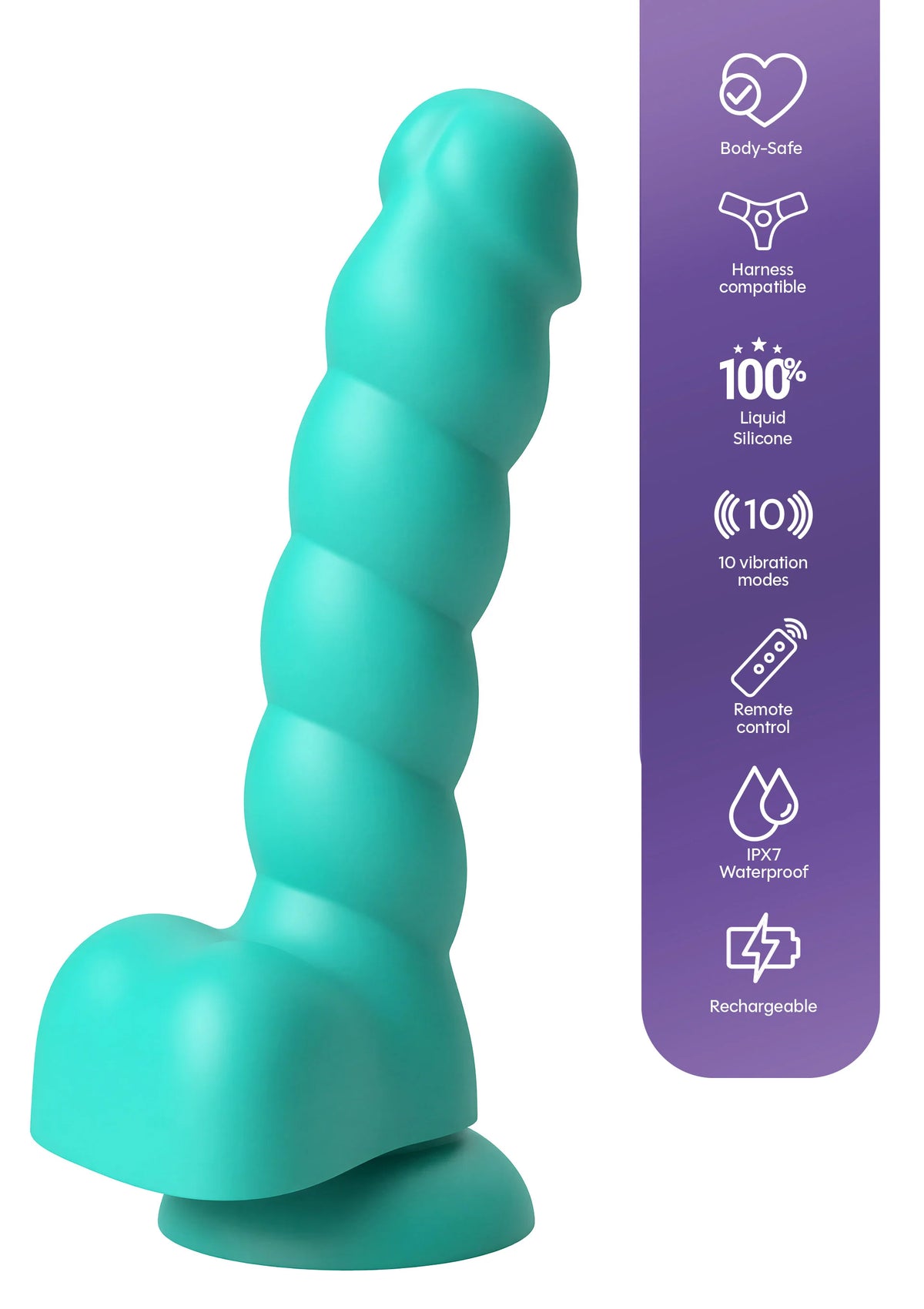 Bestel: Spiral Tease Vibrating Dildo Silicone S by Playhouse Rogue - vibrators bij Happytoys.nl, happytoys.be, Happytoys.ae: erotische sex webshop | liever Happy dan Easy ⭐⭐⭐⭐⭐