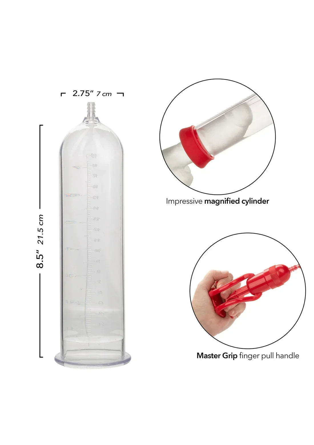 Bestel: Magnified Pump by CalExotics - bij Happytoys.nl, happytoys.be, Happytoys.ae: erotische sex webshop | liever Happy dan Easy ⭐⭐⭐⭐⭐