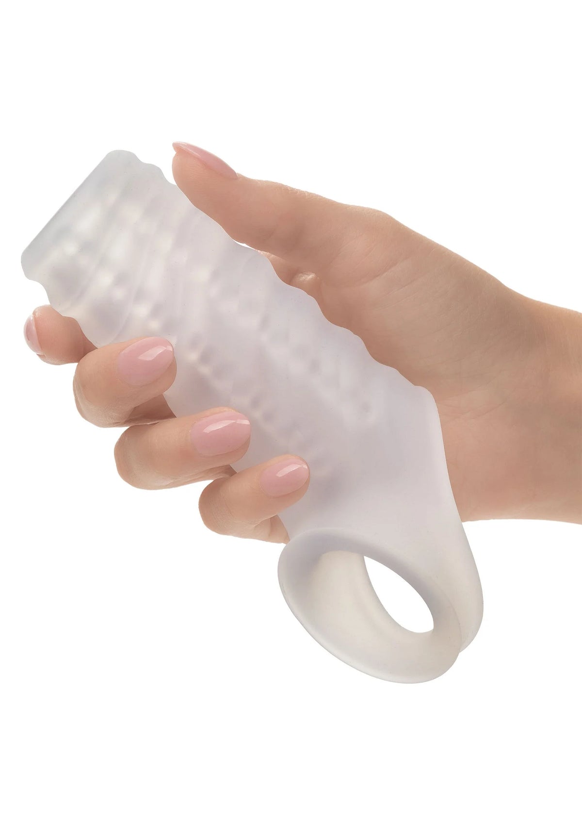 Bestel: Silicone Reversible Sleeve by CalExotics - bij Happytoys.nl, happytoys.be, Happytoys.ae: erotische sex webshop | liever Happy dan Easy ⭐⭐⭐⭐⭐