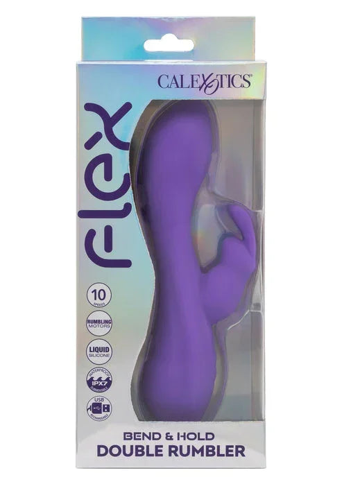 Bestel: Bend & Hold Double Rumbler Vibrator by CalExotics - bij Happytoys.nl, happytoys.be, Happytoys.ae: erotische sex webshop | liever Happy dan Easy ⭐⭐⭐⭐⭐