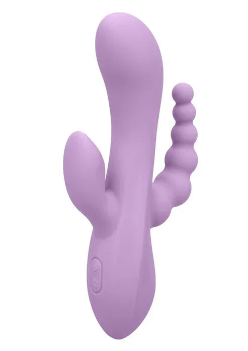 Bestel: Bend & Hold Triple Rumbler Vibrator by CalExotics - bij Happytoys.nl, happytoys.be, Happytoys.ae: erotische sex webshop | liever Happy dan Easy ⭐⭐⭐⭐⭐ - Default Title - 27727 - PURPLE