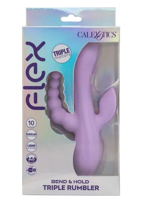 Bestel: Bend & Hold Triple Rumbler Vibrator by CalExotics - bij Happytoys.nl, happytoys.be, Happytoys.ae: erotische sex webshop | liever Happy dan Easy ⭐⭐⭐⭐⭐