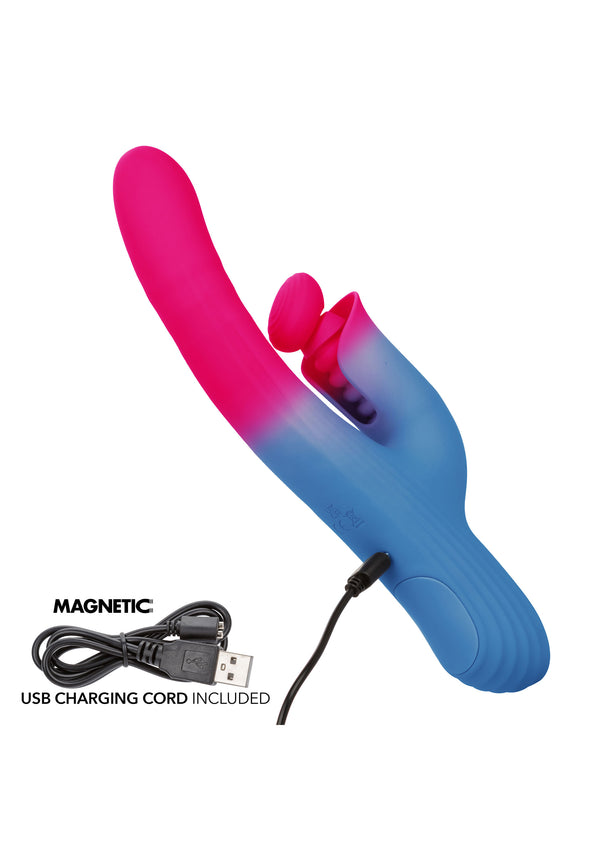 Bestel: Dual Stimulator Thrusting Vibrator by CalExotics Elation - bij Happytoys.nl, happytoys.be, Happytoys.ae: erotische sex webshop | liever Happy dan Easy ⭐⭐⭐⭐⭐