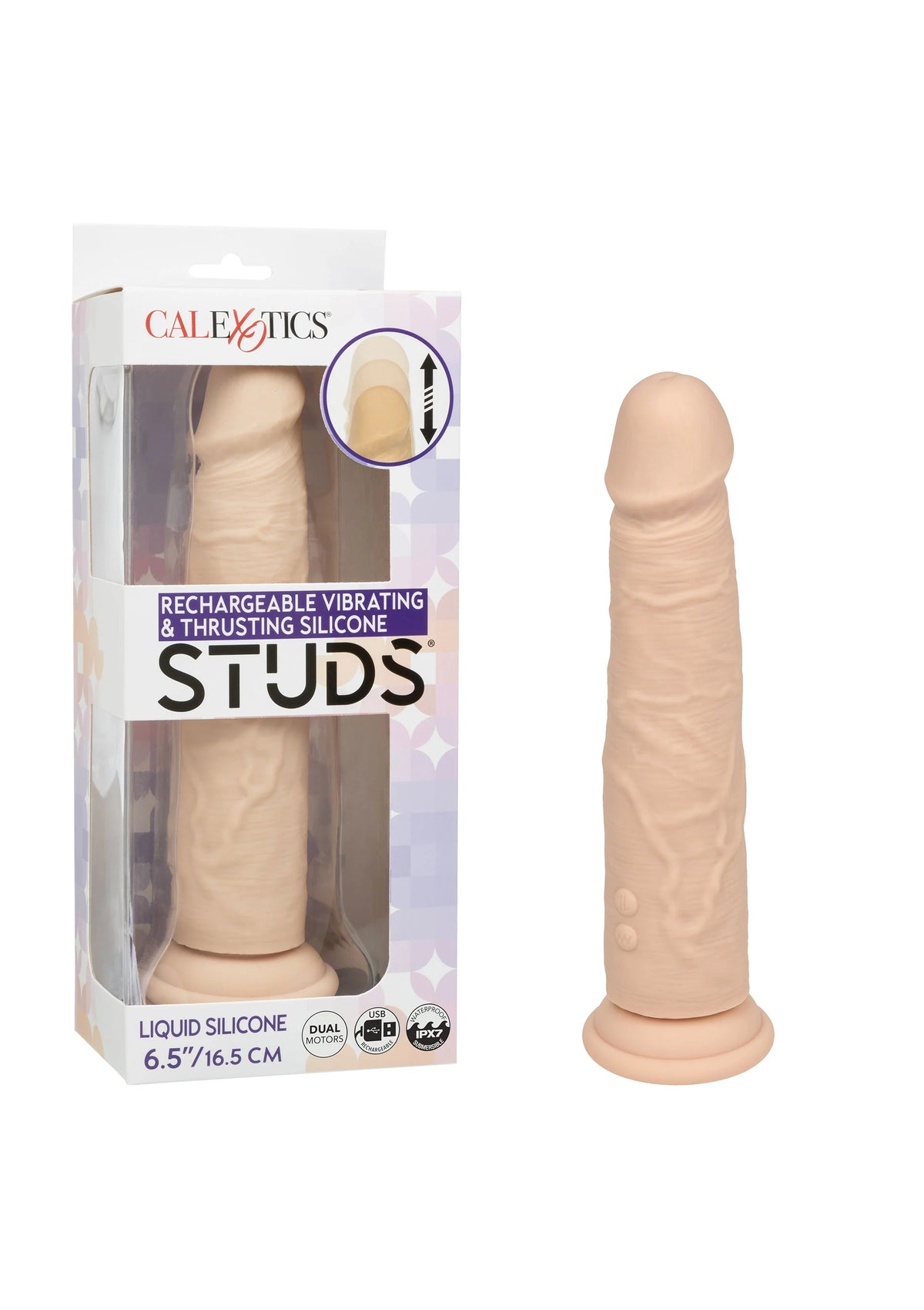 Bestel: Vibrating & Thrusting Silicone Studs Vibrator by CalExotics Studs - bij Happytoys.nl, happytoys.be, Happytoys.ae: erotische sex webshop | liever Happy dan Easy ⭐⭐⭐⭐⭐