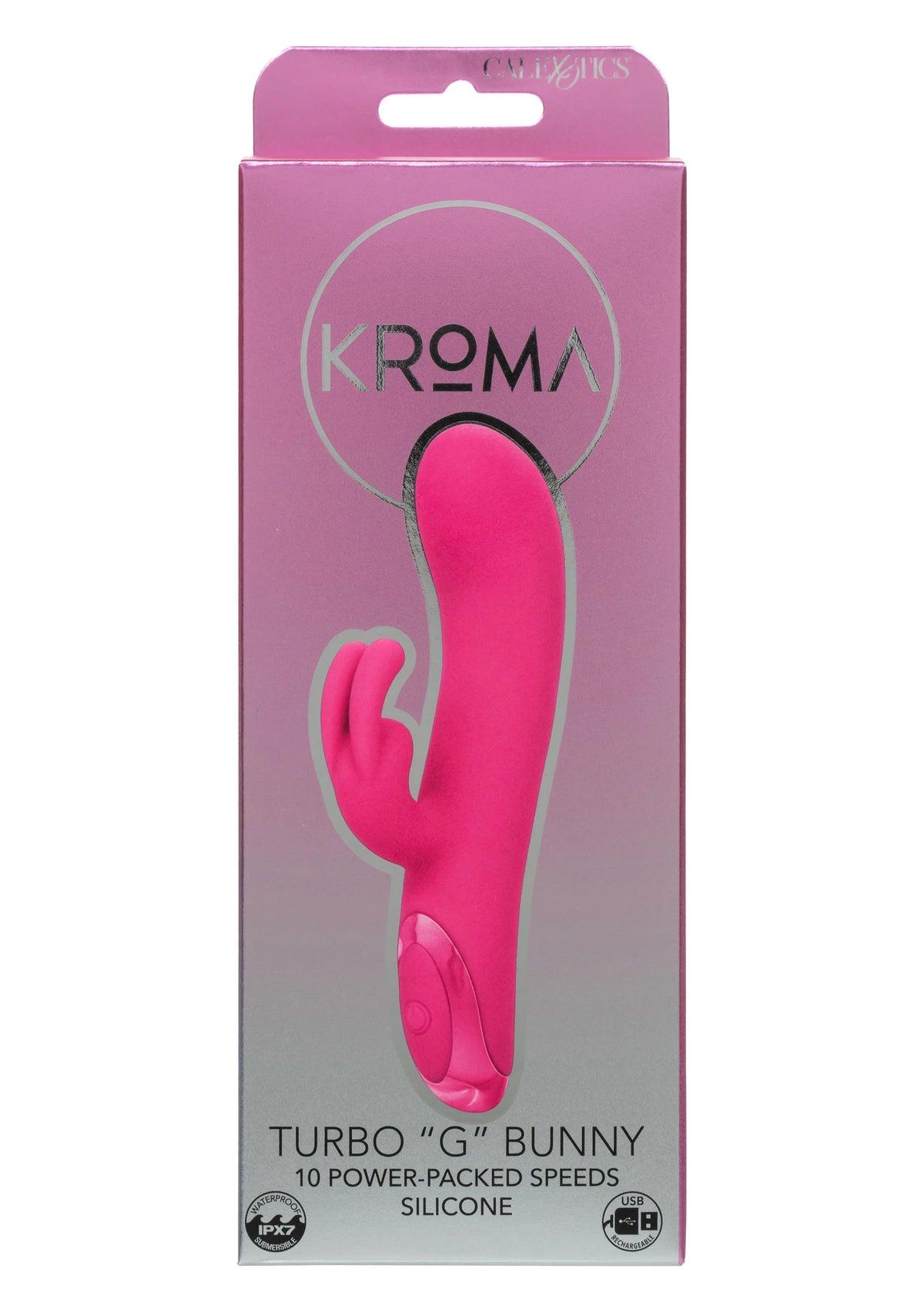Bestel: Turbo G Bunny by CalExotics Krōma - vibrators bij Happytoys.nl, happytoys.be, Happytoys.ae: erotische sex webshop | liever Happy dan Easy ⭐⭐⭐⭐⭐