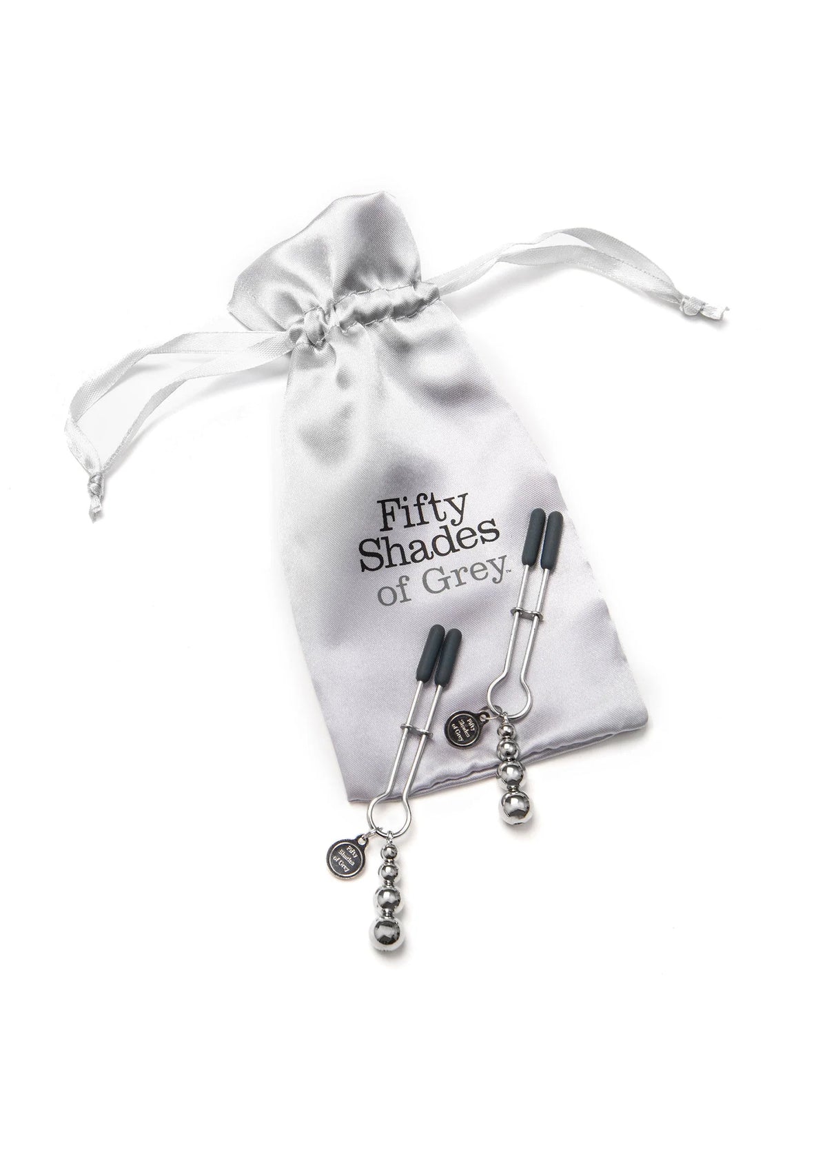 Bestel: The Pinch Adjustable Nipple Clamps by Fifty Shades of Grey - bij Happytoys.nl, happytoys.be, Happytoys.ae: erotische sex webshop | liever Happy dan Easy ⭐⭐⭐⭐⭐