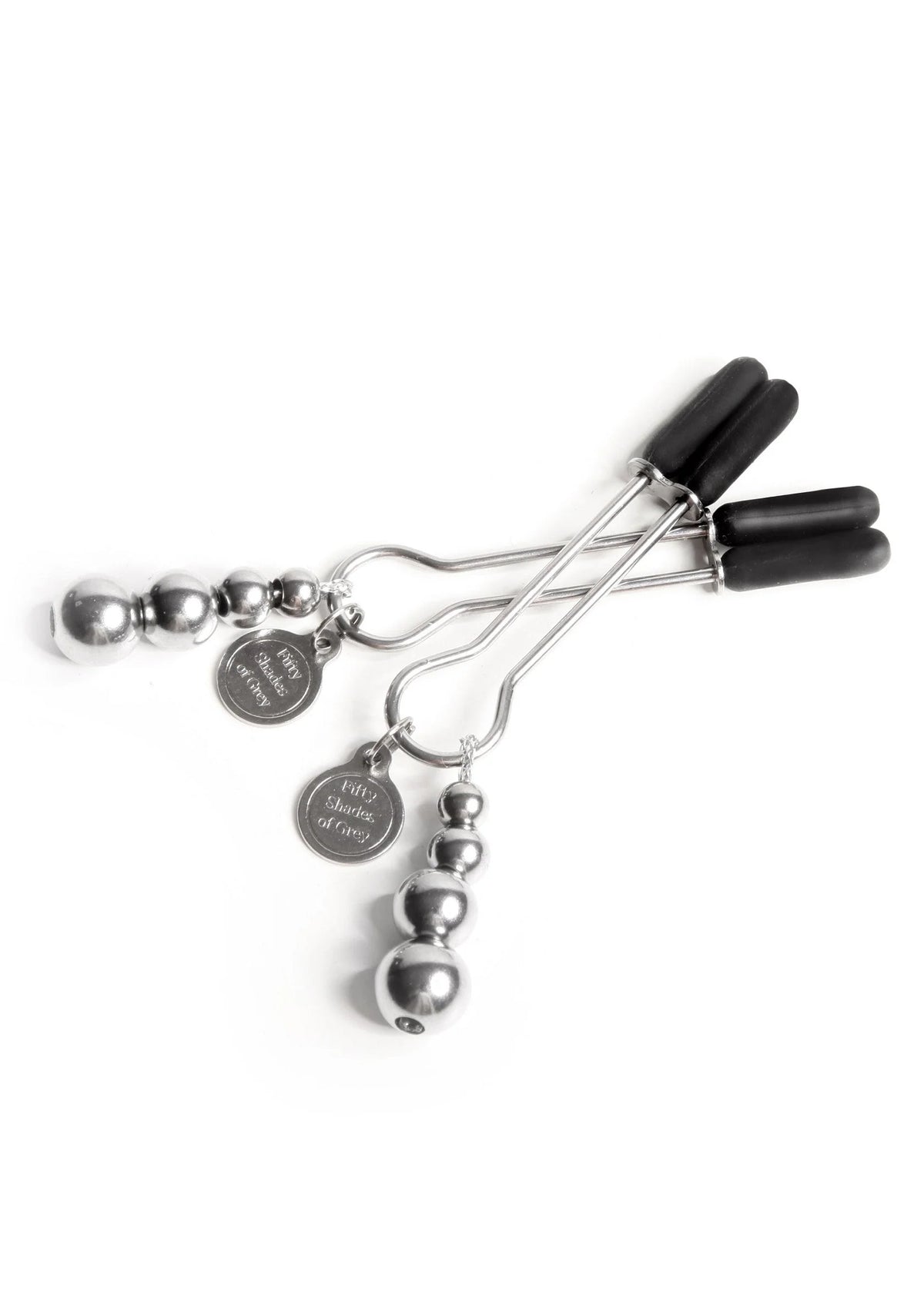 Bestel: The Pinch Adjustable Nipple Clamps by Fifty Shades of Grey - bij Happytoys.nl, happytoys.be, Happytoys.ae: erotische sex webshop | liever Happy dan Easy ⭐⭐⭐⭐⭐