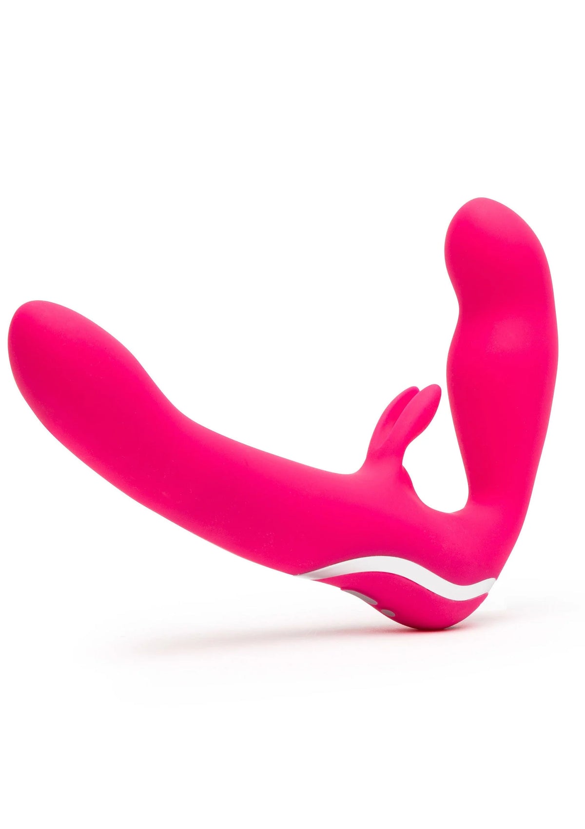 Bestel: Vibrating Strapless Strap On Vibrator by Happy Rabbit - bij Happytoys.nl, happytoys.be, Happytoys.ae: erotische sex webshop | liever Happy dan Easy ⭐⭐⭐⭐⭐ - Default Title - 29159 - PINK