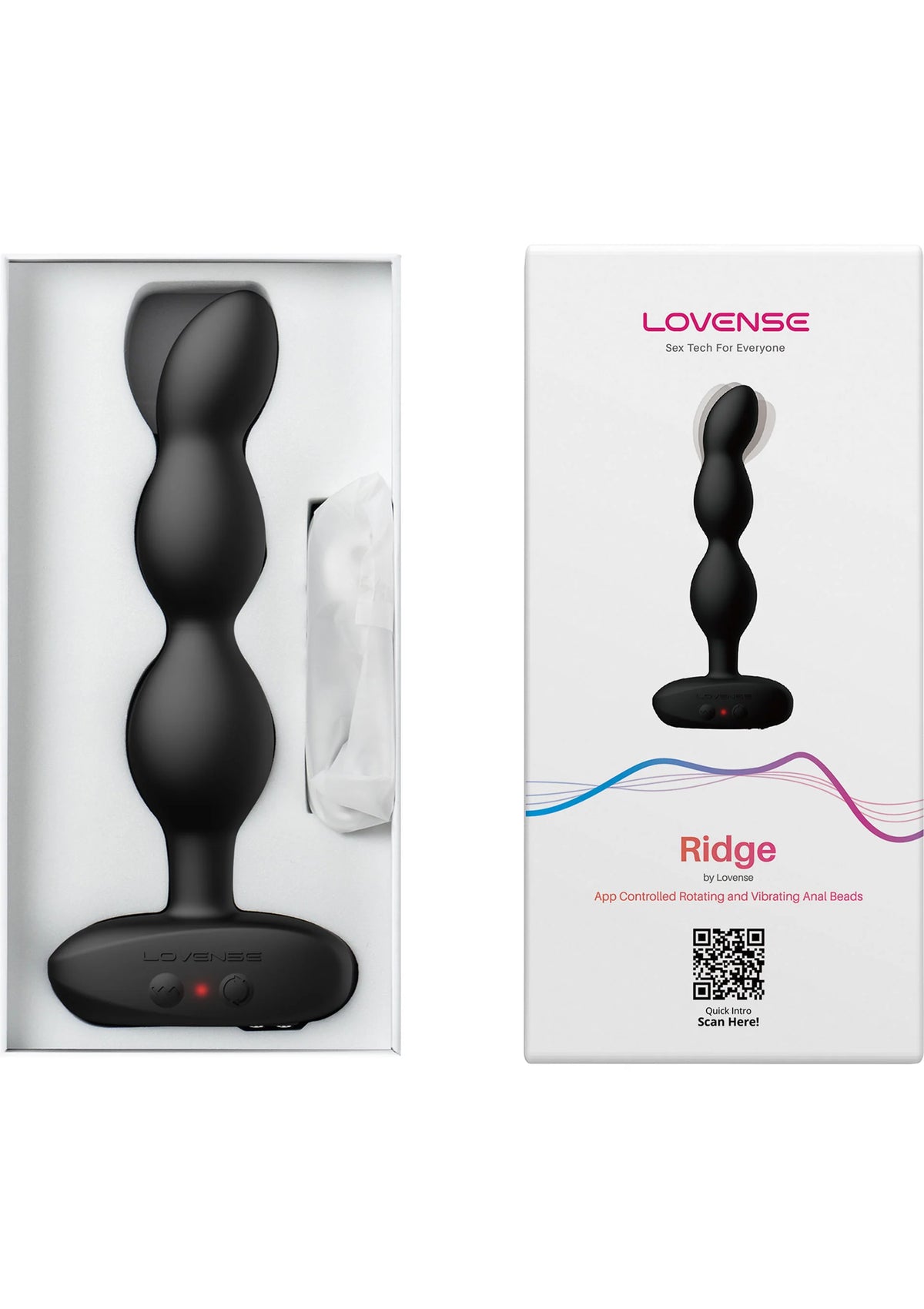 Bestel: Ridge Anal Beads by Lovesense - bij Happytoys.nl, happytoys.be, Happytoys.ae: erotische sex webshop | liever Happy dan Easy ⭐⭐⭐⭐⭐
