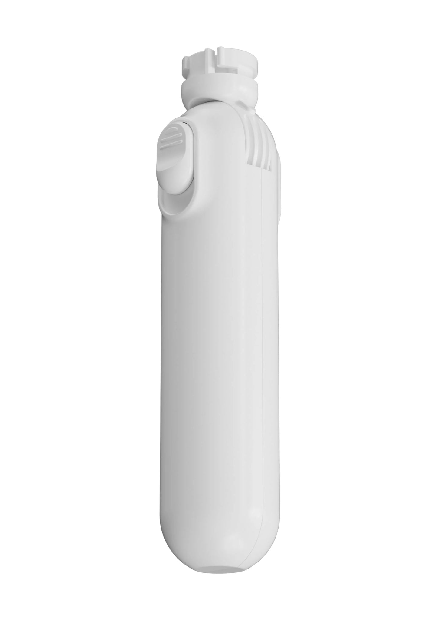 Witte capsulevormige behuizing van mini-seksmachine met bovenop aansluiting