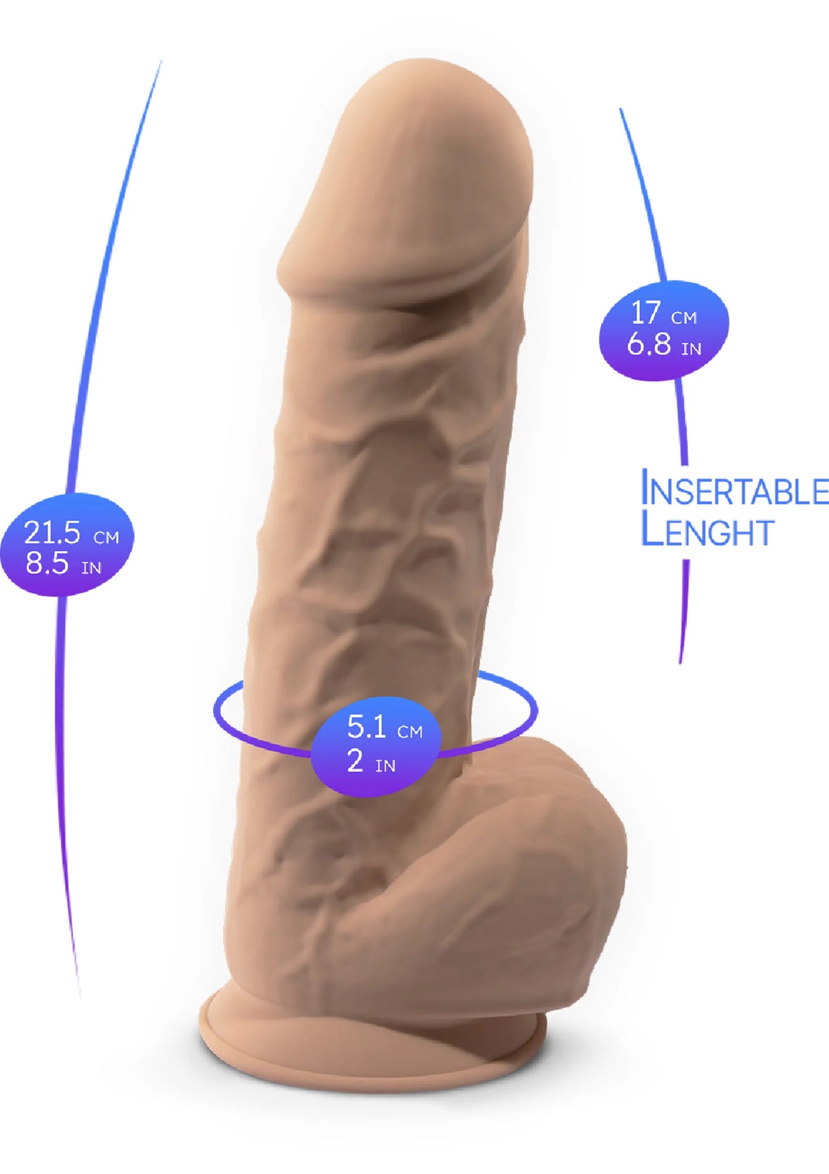 Bestel: Dildo Model 8.5 inch - bij Happytoys.nl, happytoys.be, Happytoys.ae: erotische sex webshop | liever Happy dan Easy βββββ