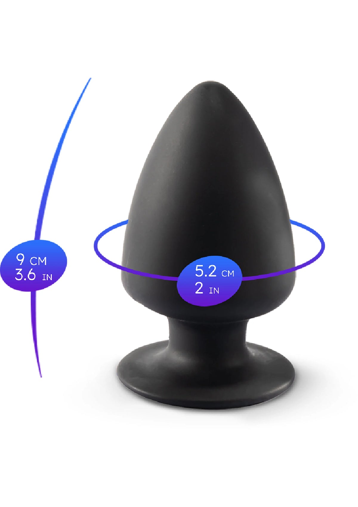 Bestel: Plug Model 1 - Small by Silex - D The Original - bij Happytoys.nl, happytoys.be, Happytoys.ae: erotische sex webshop | liever Happy dan Easy βββββ - Default Title - 29746 - BLACK