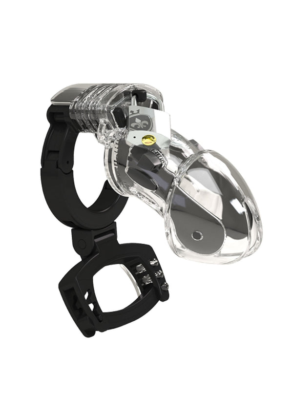 Bestel: Pubic Enemy No. 3 Cock Cage by MyStim - bij Happytoys.nl, happytoys.be, Happytoys.ae: erotische sex webshop | liever Happy dan Easy ⭐⭐⭐⭐⭐ - Default Title - 33568 - CLEAR