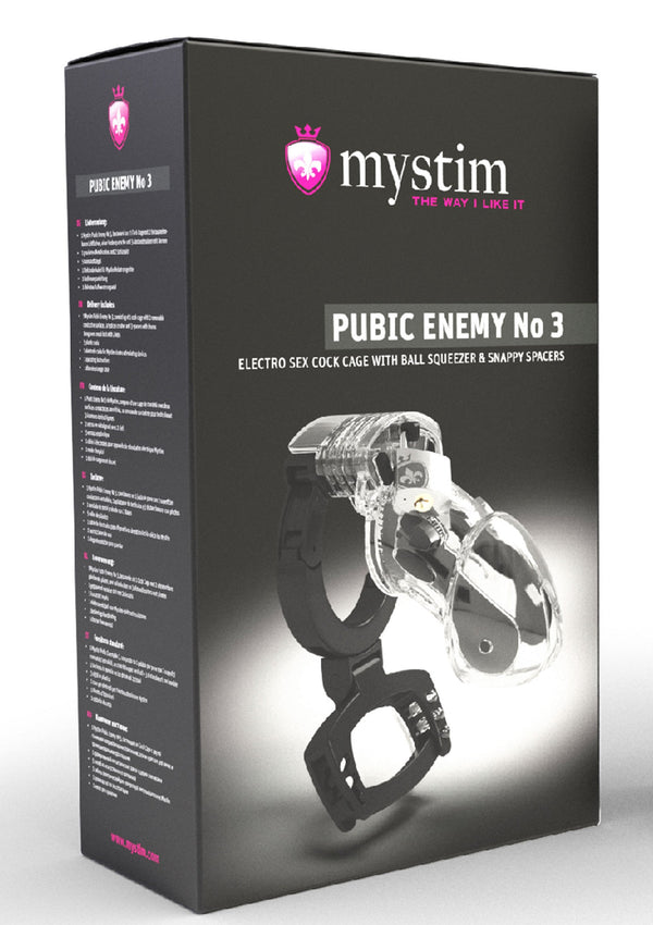Bestel: Pubic Enemy No. 3 Cock Cage by MyStim - bij Happytoys.nl, happytoys.be, Happytoys.ae: erotische sex webshop | liever Happy dan Easy ⭐⭐⭐⭐⭐