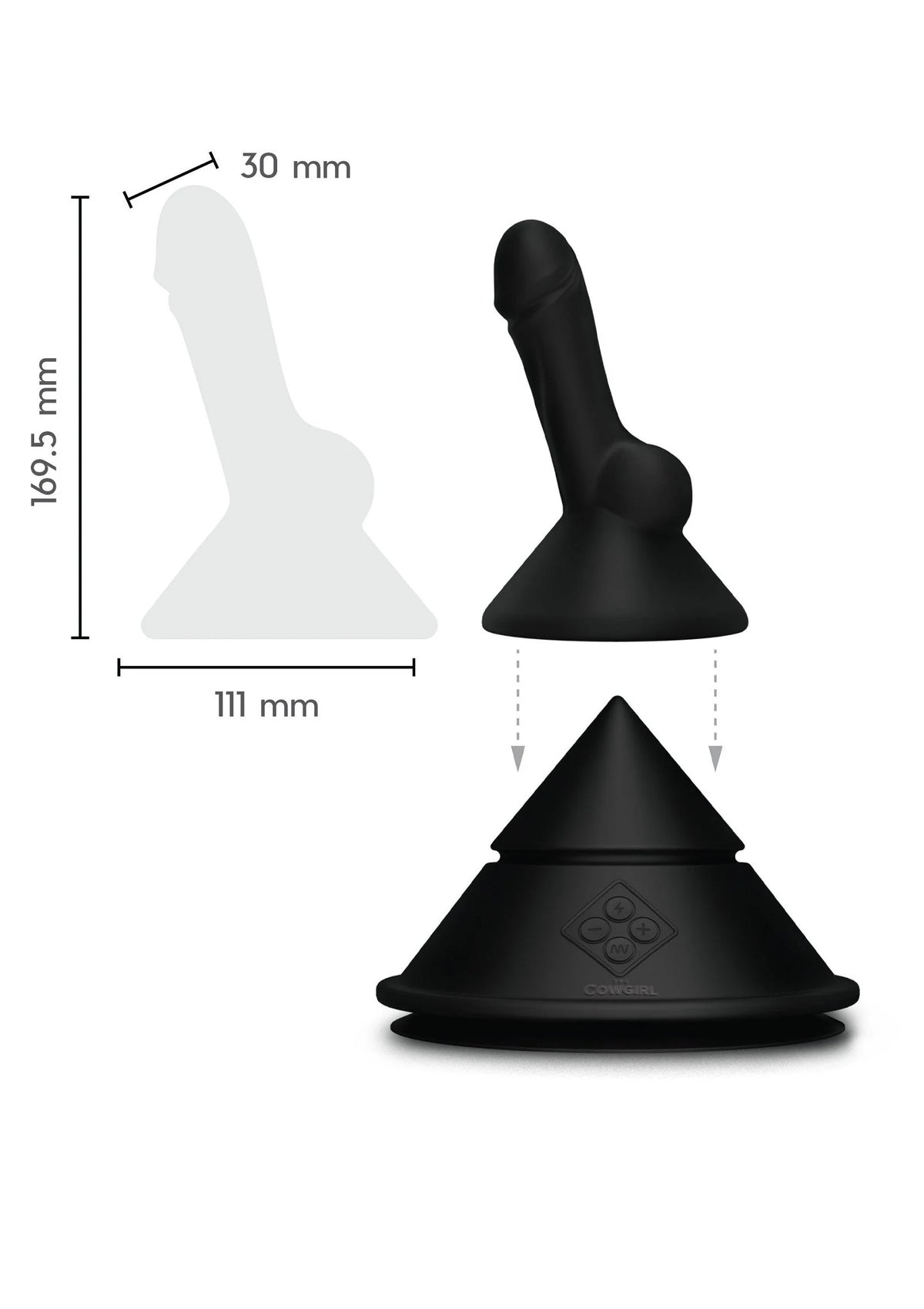 Bestel: The Cowgirl Cone Sex Machine by Cowgirl - bij Happytoys.nl, happytoys.be, Happytoys.ae: erotische sex webshop | liever Happy dan Easy βββββ