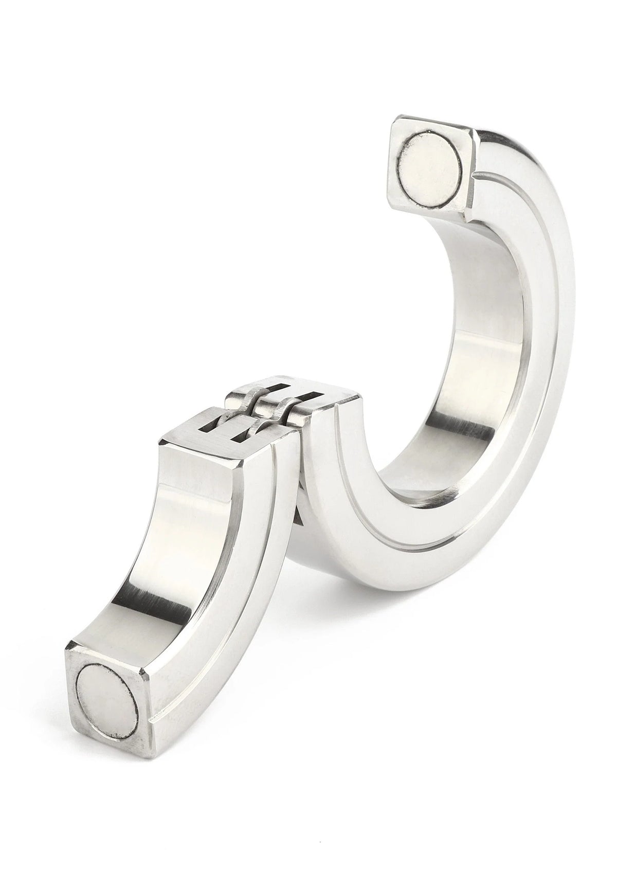 Bestel: Hinged Magnetic Cockring 45mm by Mr. Steel - bij Happytoys.nl, happytoys.be, Happytoys.ae: erotische sex webshop | liever Happy dan Easy ⭐⭐⭐⭐⭐