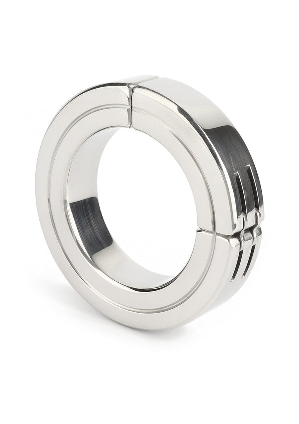 Bestel: Hinged Magnetic Cockring 50mm by Mr.Steel - bij Happytoys.nl, happytoys.be, Happytoys.ae: erotische sex webshop | liever Happy dan Easy ⭐⭐⭐⭐⭐ - Default Title - 38192 - SILVER