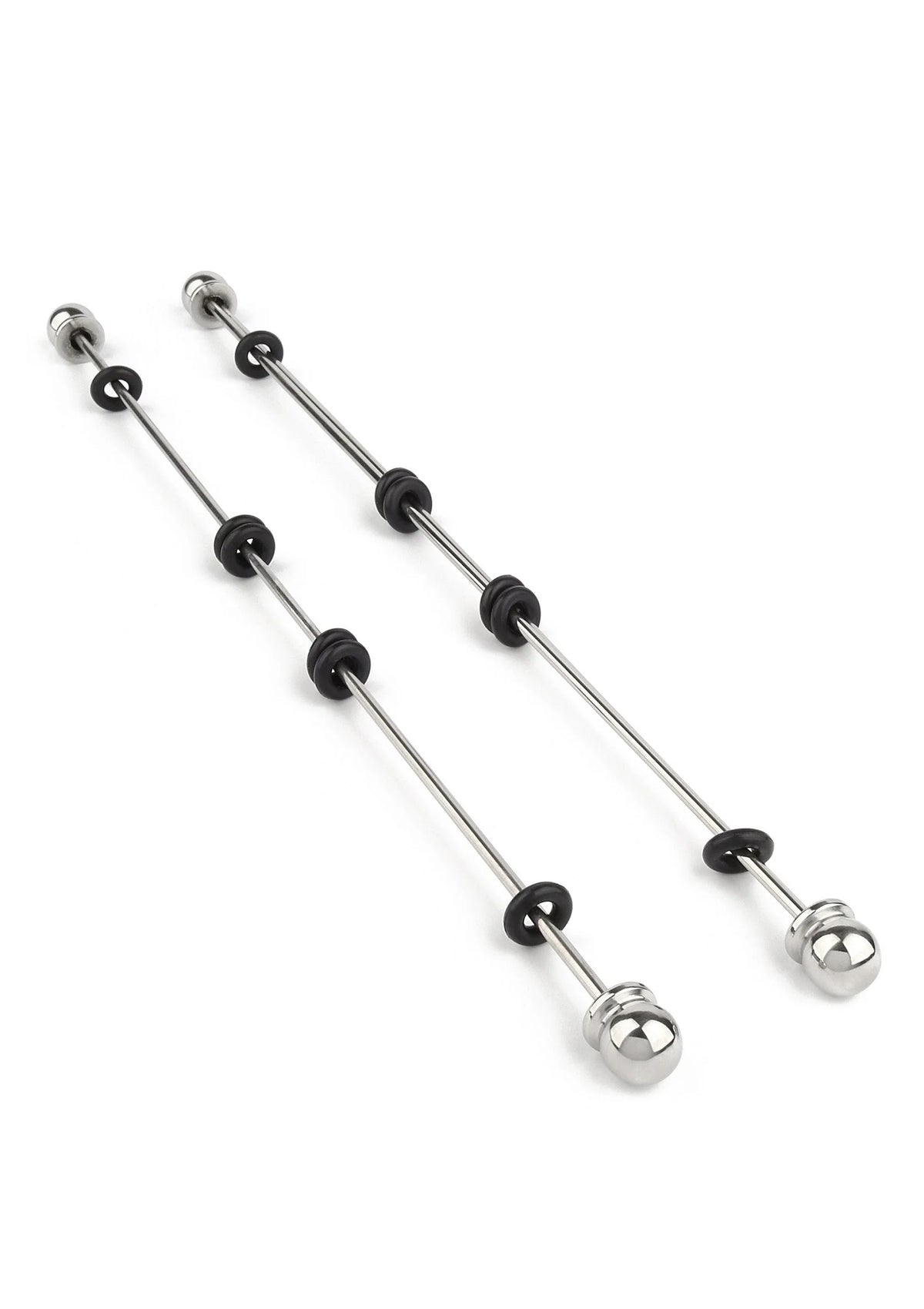 Bestel: Nipple Sticks with Ball 20cm by Mr. Steel - bij Happytoys.nl, happytoys.be, Happytoys.ae: erotische sex webshop | liever Happy dan Easy βββββ - Default Title - 38411 - SILVER